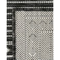 thumbnail image 6 of Unique Loom Outdoor Traditional Collection Area Rug - Deco (4' 1" x 6' 1" Rectangle Black and White), 6 of 6