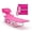 Pink, variant on SHOUFTW Foldable Beach Lounge Chair – Portable Leisure Recliner for Outdoor Relaxation, Red