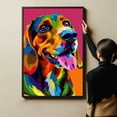thumbnail image 6 of Bavarian Mountain Scent Hound Dog Canvas Wall Art Poster Prints Colorful Pop Animal Art Wall Decor Dog Picture Artwork Pet Dog Painting Poster for Home Bedroom Living Room Decoration Framed, 6 of 6