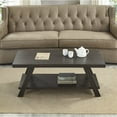 thumbnail image 4 of Roundhill Furniture Athens Wood Coffee Table with Shelf Weathered Espresso, 4 of 4