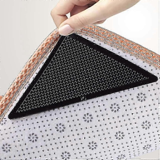 16 pcs Rug Tapes, Non Slip Rug Grippers, Reusable Washable Carpets Tape for Area Rugs