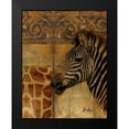 thumbnail image 2 of Pinto, Patricia 15x18 Black Modern Framed Museum Art Print Titled - Elegant Safari I-Zebra, 2 of 5