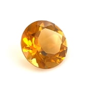 Certified Natural 1 Carat Vivid Yellow Citrine Round Shape Brilliant Cut 7 mm Loose Gemstone November Birthstone
