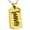 Gold, variant on Stainless Steel Reiki Tibetan Fire Serpent Chakra Engraved Dog Tag Pendant Necklace