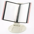 thumbnail image 4 of M&T Displays Reference Organizer Pocket Double-Sided Black 8.5x11 Inch Letter Front Loading Corner Tuck Easy Load Pivoting Catalog Menu Holder (10 pack), 4 of 5