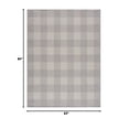 thumbnail image 2 of Outdoor Rug - Modern Area Rugs For Indoor And Patios  Kitchen Hallway Mats Easy Cleaning Non Shedding Washable Outside Carpet (5x7 Grey/white), 2 of 9
