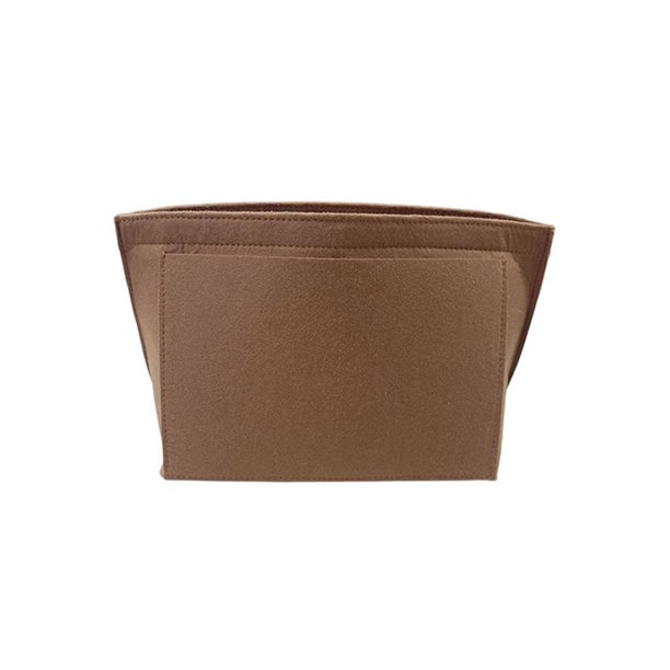 Organizador de bolso de fieltro con múltiples compartimentos y bolsillo con cremallera. Organiza tu bolso para mujer.