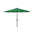 thumbnail image 3 of WestinTrends Cyrus 9 Ft Outdoor Patio Umbrella with Base Include, Solar Powered 32 LED Light Umbrella with Tilt and Crank, 20 inch Fillable Bronze Round Base, Dark Green, 3 of 7