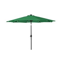 Westin Outdoor 9.5" Dark Green Solid Print Octagon Lighted Patio Umbrella with UV Resistant