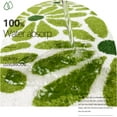 thumbnail image 4 of Alfombrilla de baño verde, alfombrilla de microfibra suave y esponjosa para baño, antideslizante e impermeable, para decoración de bañera y ducha de interior (bonito diseño floral de 18 x 26 pulgadas), 4 of 4