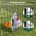 thumbnail image 5 of 126" x 42" x 44" Metal Chicken Coop Playpen w/ Upgraded Cover, DOMIPET Rabbit Duck Backyard Farm Large Cat Cage, 5 of 7