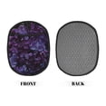 thumbnail image 2 of Pofeuu Lilac Print Silicone Pot Mat Mitten With Hanging Loop Heat Resistant Oven Mitts Non-Slip Bbq Baking Smoking Potholders, 2 of 7