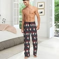 thumbnail image 4 of PISONIC Funny Mens Pajama Pants Lounge Men's Pajama Bottoms Soft Sleep Pants With Pockets Drawstring, 4 of 7