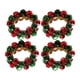 thumbnail image 2 of 4 piezas de servilleteros navideños con cascabeles para decoración de mesa, campanas de metal rojo verde, 2 of 9