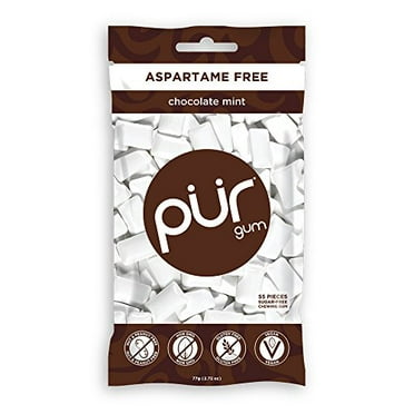 PUR Gum Aspartame Free Chocolate Mint, 2.72 oz.