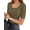 Army Green, variant on MOYIKO Womens Half Sleeve Scoop Neck Slim Fitted T Shirts Casual Basic Tees Summer Tops Clothes