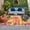 Orange, Pink, Green, variant on Summer Pink Beach Sunset Outdoor Rug for Patio/Deck/Porch, Non-Slip Large Area Rug 4 x 6 Ft, Tropical Palm Tree Coastal Surfboard Indoor Outdoor Rugs Washable Area Rugs, Camping Rug Carpet Runner