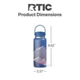 thumbnail image 4 of RTIC 32 oz Ceramic Lined Insulated Outback Water Bottle, Leak Resistant, Snowy Peak, 4 of 6
