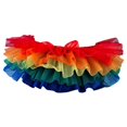 thumbnail image 1 of BellaSous Tutu estrecho para adultos para disfraces de Halloween, elfo de Navidad, tutú de princesa y ballet, florista o carrera divertida (talla única, arcoíris) BellaSous 420-RBW-OS, 1 of 2