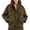 Green, variant on HOWPAY Womens Barn Jacket Oversized Button down Lapel Collar Long Sleeve Coat with Pockets Vintage Solid Color Casual Outerwear Fall Winter Clothes Green L