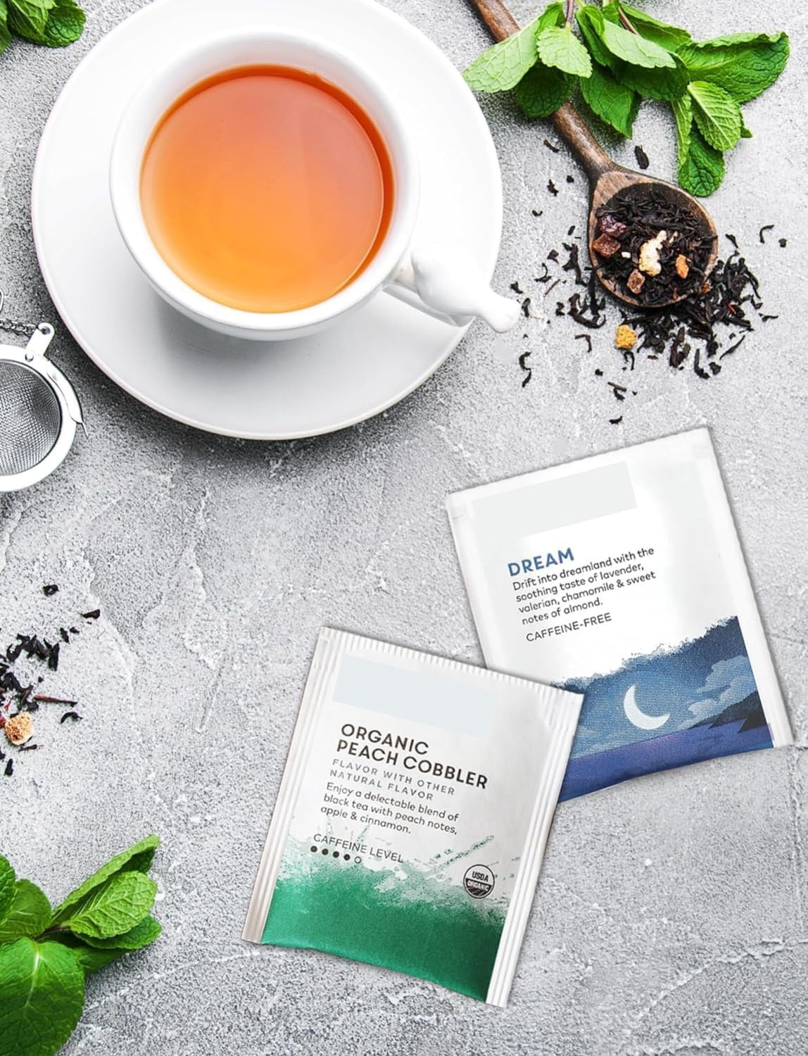 Wooden Brown Black Tea Bags 80 Count 9 Flavor Variety Pack – Premium Assorted Tea Selection for Hot Beverages, Morning Rituals, Office and Home Use