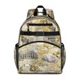 thumbnail image 1 of Vintage Travel Student Backpack Adjustable Shoulder Straps Chest Buckle Lightweight Durable School Backpack, 1 of 5