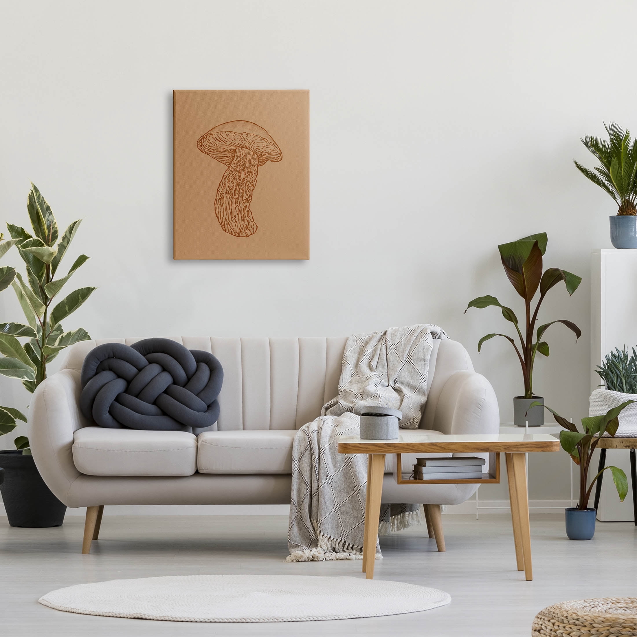 Stupell Industries Intricate Mushroom Nature Study Graphic Art Gallery Wrapped Canvas Print Wall Art, Design by Ziwei Li