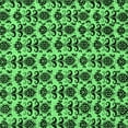 thumbnail image 1 of Ahgly Company Indoor Square Abstract Emerald Green Modern Area Rugs, 6' Square, 1 of 4
