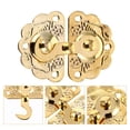 thumbnail image 3 of 5pcs Retro Wooden Cabinet Buckle Latch Alloy Panel Buckle Hasp Packing Box Hasps, 3 of 8