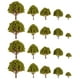 thumbnail image 1 of 20 piezas de árboles amarillos para maquetas de paisajes, accesorios para diseño de paisajes, de 3 cm a 8 cm (verdes)., 1 of 7