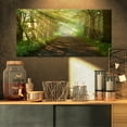 thumbnail image 1 of Suns Peeks into Forest - Landscape Photography Canvas Print, 1 of 3