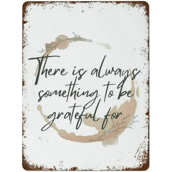 Fall Sign Grateful Wall Art Thanksgiving Decor Vintage Metal Signs Metal Tin Sign Vintage Wall Decor Tin Sign Funny Wall Decor For Home Bar Pub Cafe Farm Room Metal Poster 8"x12"