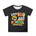 thumbnail image 2 of School Uniform Tshirts Kids School Celebration Print Tee Short Sleeve Crewneck Top Boys Tshirts Black 5-6 Years, 2 of 4
