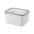 thumbnail image 1 of Fruit Vegetable Storage Containers for Fridge 3 in 1 Produce Saver Storage Containers Large Organizer Bins with Lid & Colander for Salad Meet Storage, 1 of 1