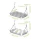 thumbnail image 2 of Balcony Folding Shoe Drying Rack Clothes Airer Stainless Steel Laundry Towel Storage 36/100 Hook Clips, 2 of 4