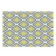 thumbnail image 1 of Ikat Cutting Board, Repeating Ikat Shapes Tied into Bundles Old Form of Textile Historical Tribal, Decorative Tempered Glass Cutting and Serving Board, Large Size, Grey White Yellow, by Ambesonne, 1 of 1
