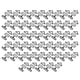 thumbnail image 3 of Metal Ajustable Pajarita Hardware Cravat Clip Gancho Corbata Sujetador Conjunto 50 UDS Manualidad Caseras, 3 of 7