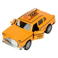 thumbnail image 3 of Taxi de Doble Puerta de simulación, vehículos fundidos a presión de aleación 1:32 Escala Cabina Trasera con Sonido y luz(Taxi A) Ecomeon no, 3 of 4