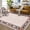 Beige, variant on Nanan 5'x7' Modern Bordered Area Rug Geometric Carpet, Machine Washable Rug Non Slip Solid Indoor Rug for Living Room Bedroom Home Office, Blue