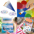 thumbnail image 2 of Crafts Paint Brushes For Kids, Durable And Washable Synthetic Nylon Bristles For Acrylic Watercolor Canvas, Paint Brushes Bulk 30Pcs With Anti-Rust Ferrules, Easy Control,, 2 of 5