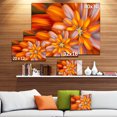 thumbnail image 2 of Designart - Massive Orange Fractal Flower - Floral Canvas Art Print, 2 of 2