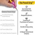 thumbnail image 3 of The Pencil Grip Metallic Grippers 6-Pack, Pencil Grips for Handwriting, Ergonomic Pen Holder for Righties & Lefties, Writing Practice for All Ages, Writing Tool with Finger Cushion, 3 of 9
