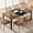 Black + Retro Color, variant on 78.7-Inch Rectangular Wood Dining Table with Metal Base, Rustic Industrial Kitchen Table for 6–8 Seating