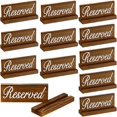 thumbnail image 1 of 12 Pieces Wooden Reserved Signs for Tables Rustic Style Wood Sign Wedding Seating Signs for Wedding Restaurant Receptions Supplies, 1 of 7