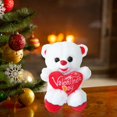 thumbnail image 3 of ELF Valentine's Day Bear Plush Doll with Heart Letter Print Animal Stuffed Soft Toy Gift for Girlfriend, 3 of 8