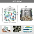 thumbnail image 2 of Yayeee Ashtray with Lid for Cigarette Smokeless Stainless Steel Home Ash Holder, Colorful Sailboats, 2 of 7