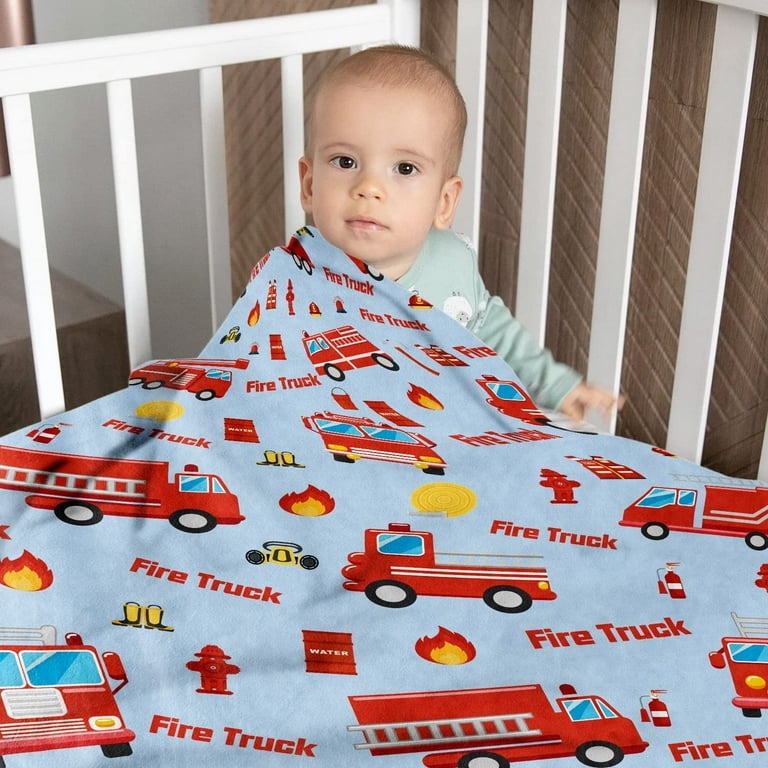 Fire Truck Throw Blanket Fire Truck Blanket for Boys Blue Firefighter Throw Blanket Soft Cozy Fluffy Fuzzy Flannel Truck Car Blankets for Teen Men Birthday Gifts Sofa Couch Bed Decor 50 x60 Walmart ...