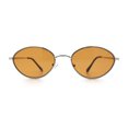 thumbnail image 5 of Trendy Hustler Snug Oval Hipster Metal Rim Sunglasses Silver - Orange, 5 of 8