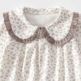 thumbnail image 4 of QGJZVUNL Infants Baby Girl Clothes Floral Long Sleeve Dress Tops and Elastic Waisted Jogger Pants 2Pcs Outfits Set Size 2-3Years, 4 of 4