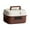 Red Brown, variant on Siruishop Lockable Storage Container Bin Password Organizer Convenient Versatile Locking Box Security for Dorm Office Home Desktop Car White